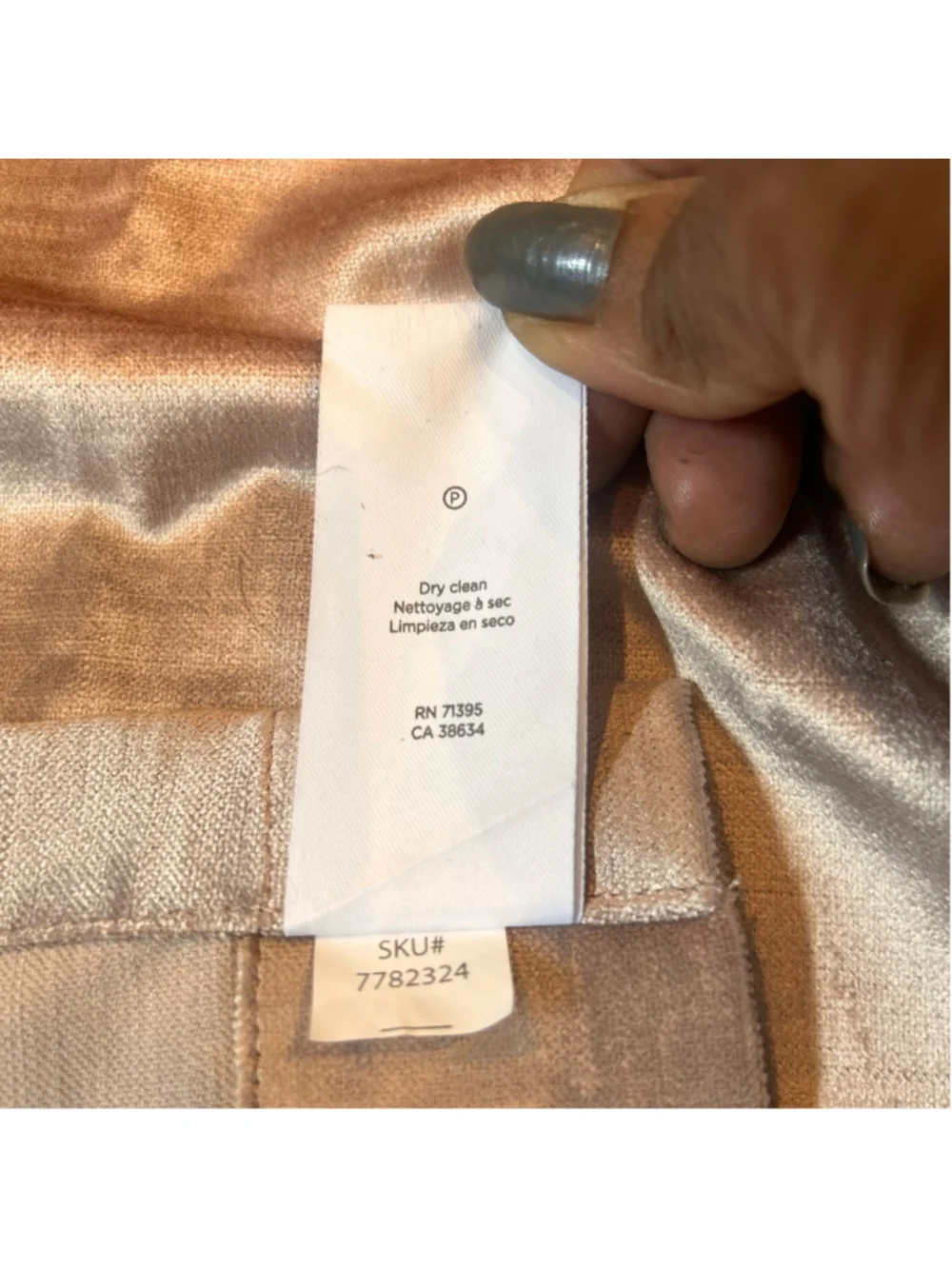 3 West Elm Blush Pink velvety Drapery Panels